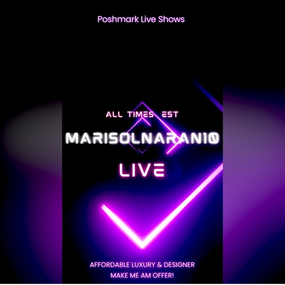 Handbags - Neon Purple and Pink Live Show Poster